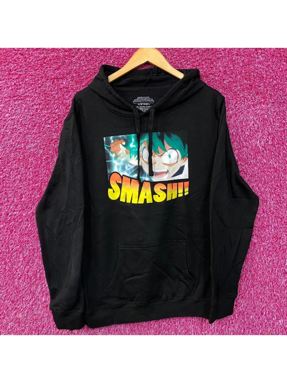 My Hero Academia Deku Smash Punch Anime Hoodie size Medium